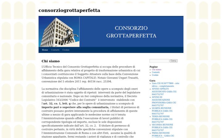 Екранна снимка на consorziogrottaperfetta.it