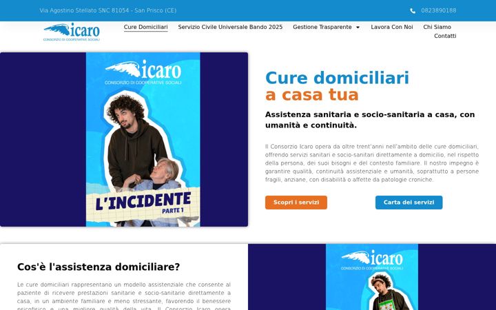 Screenshot di consorzioicaro.org