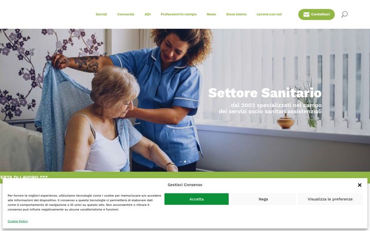 Skärmbild av consorzioilcerchio.net