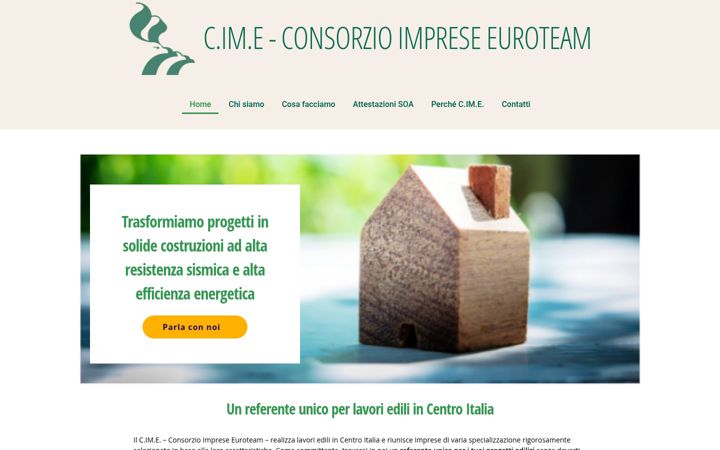 Екранна снимка на consorzioimpreseeuroteam.it