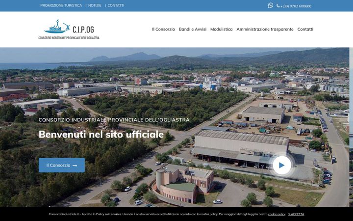 Екранна снимка на consorzioindustriale.it