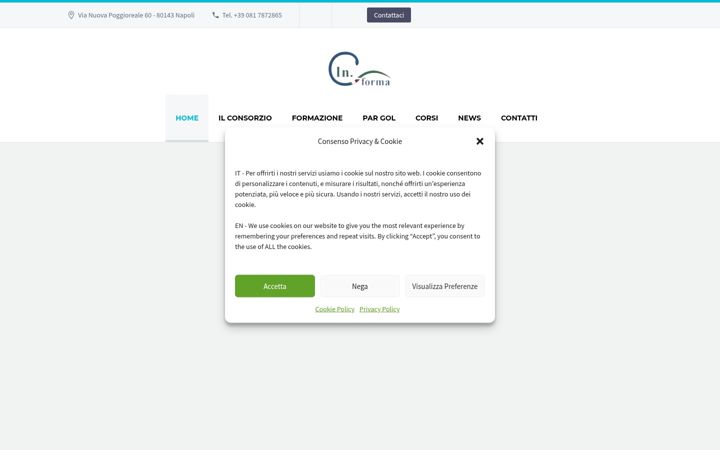 Ekrānuzņēmums no consorzioinforma.it