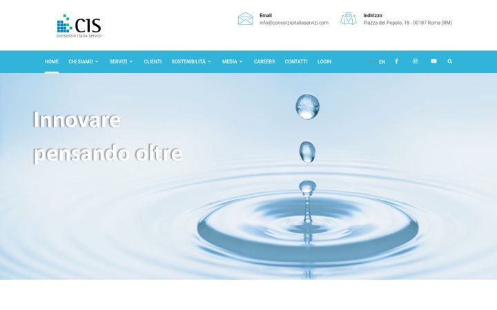 Screenshot of consorzioitaliaservizi.com