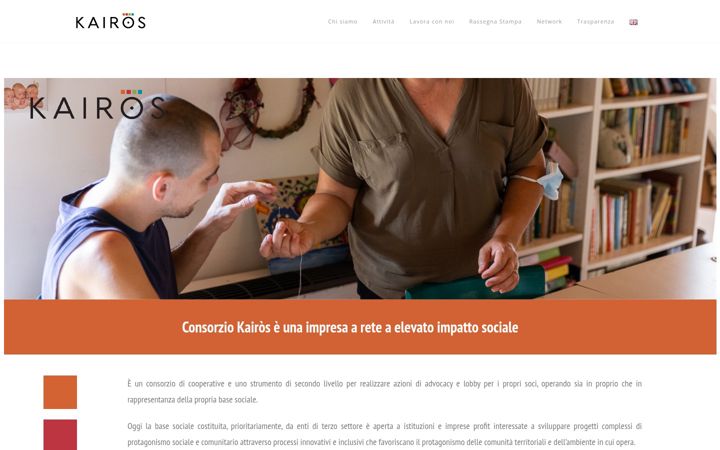 Ekrānuzņēmums no consorziokairos.it