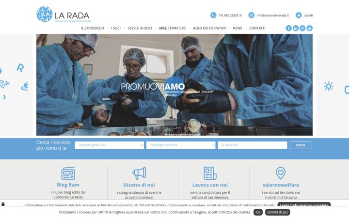 Ekrano kopija consorziolarada.it