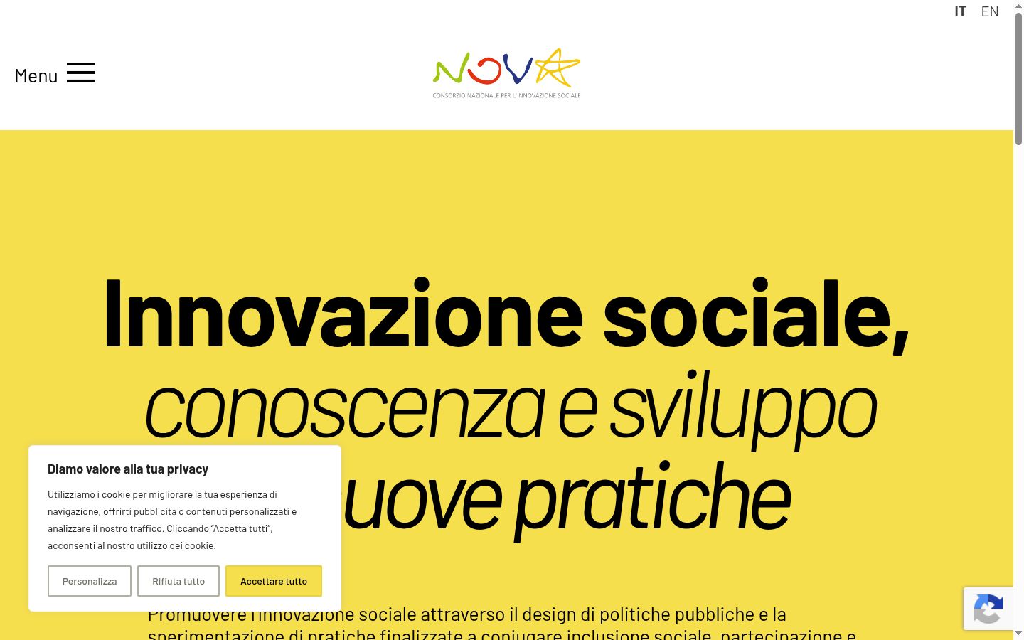Screenshot tal-banner tal-kunsens muri qabel kwalunkwe interazzjoni