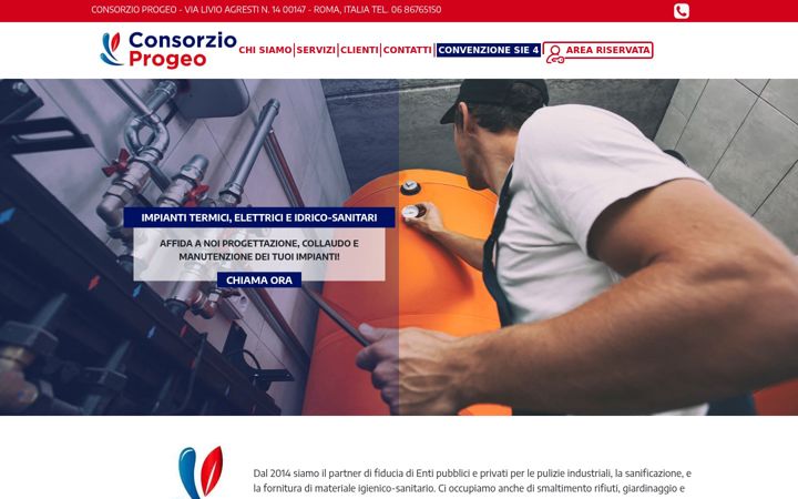 Screenshot of consorzioprogeo.it