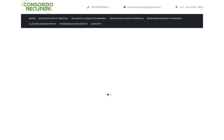 Snimka zaslona za consorziorecuperi.it