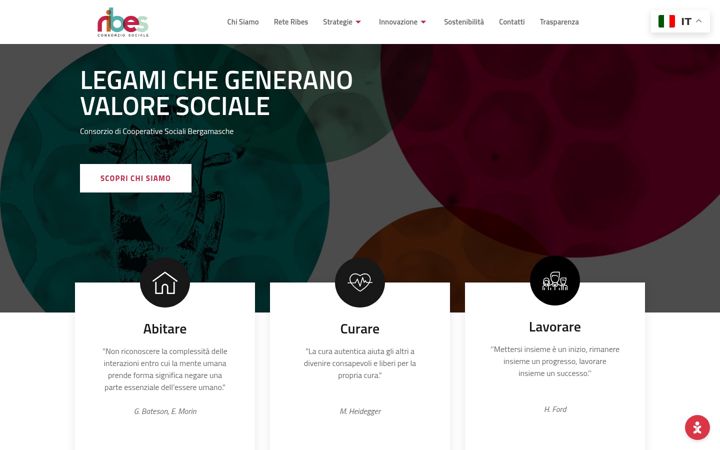 Screenshot of consorzioribes.com