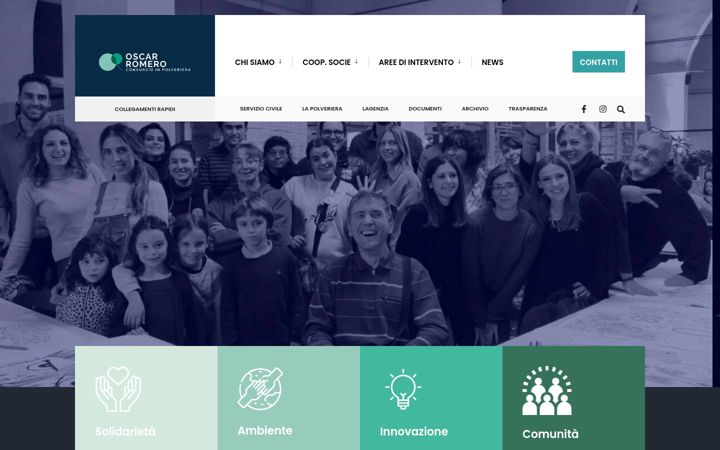 Screenshot of consorzioromero.org