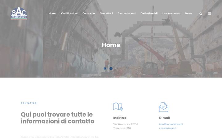 Posnetek zaslona consorziosac.it