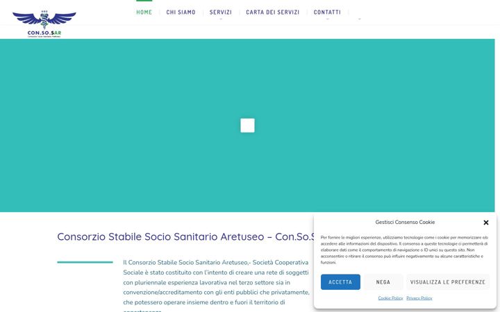 Skärmbild av consosar.it