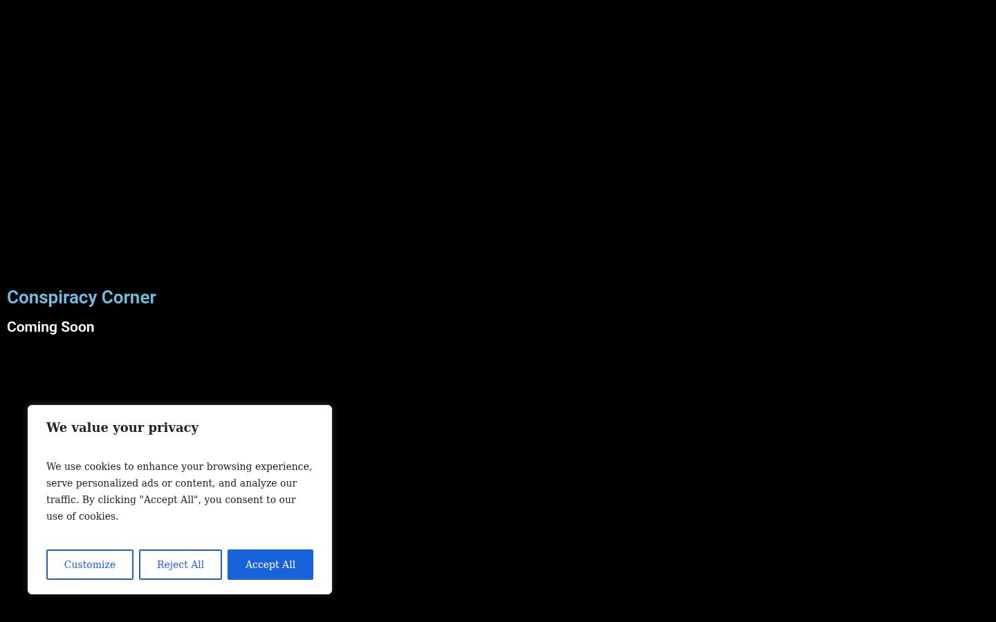 Captura de pantalla del banner de consentimiento mostrado antes de cualquier interacción
