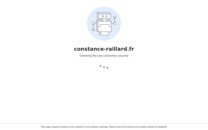 Screenshot of constance-raillard.fr