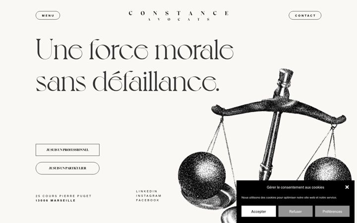 Ekrano kopija constanceavocats.fr