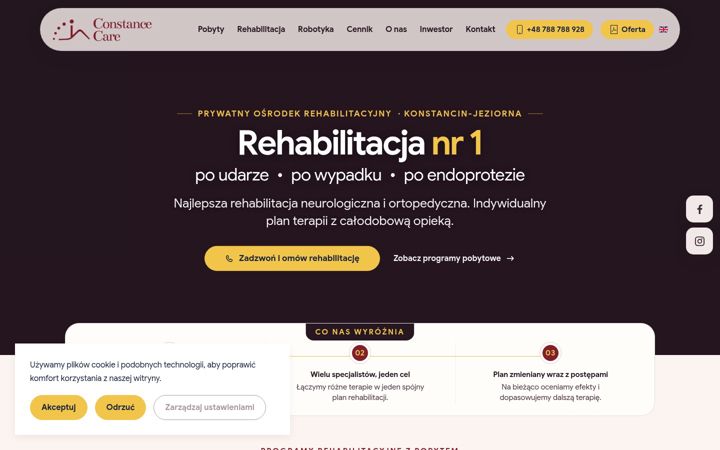 Screenshot of constancecare.pl