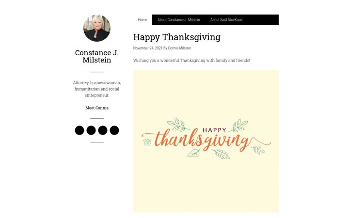 Screenshot of constancemilstein.com