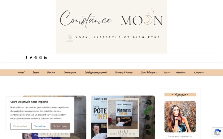 Screenshot of constancemoon.com