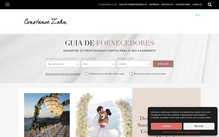 Screenshot of constancezahn.com