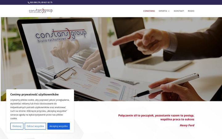 Screenshot of constans-group.pl