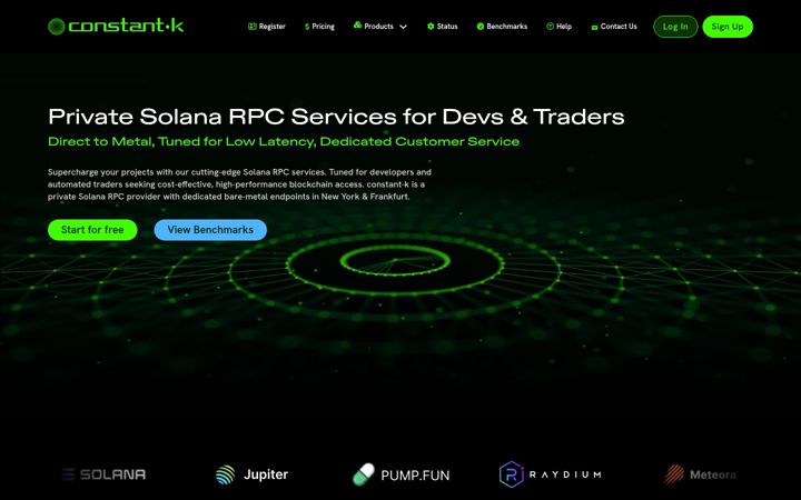 Screenshot of constant-k.com