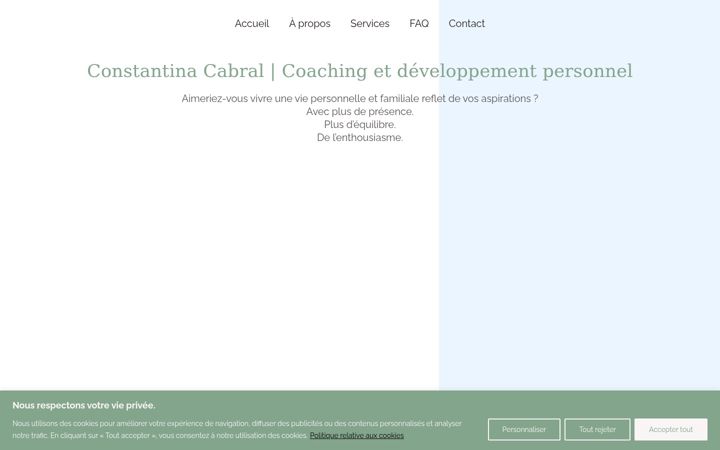 Screenshot of constantinacabral.com