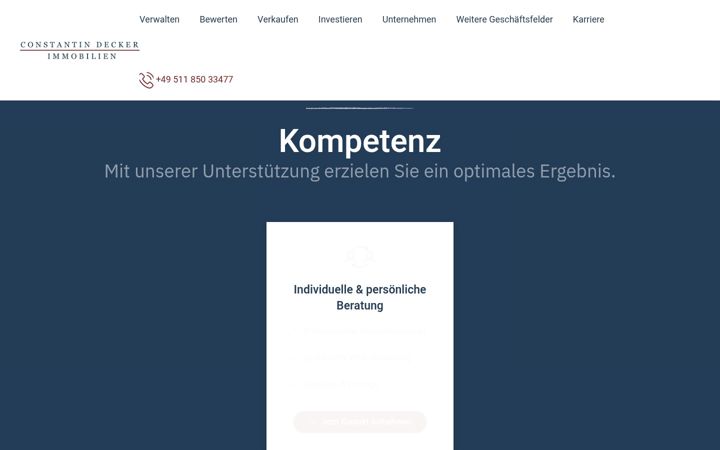 Screenshot of constantindecker.com