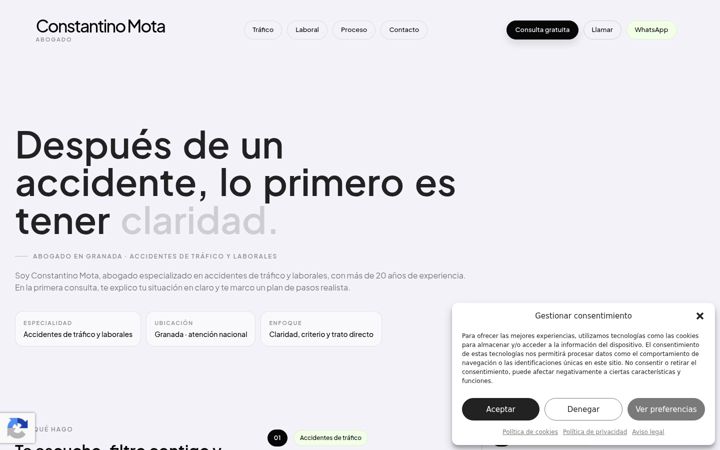 Screenshot of constantinomotaabogado.com