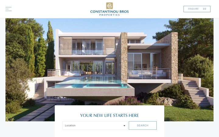 Screenshot of constantinoubrosproperties.com