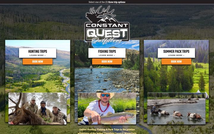 Screenshot of constantquestoutfitters.com