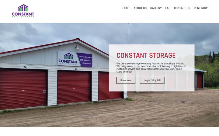 Screenshot von constantstorage.ca