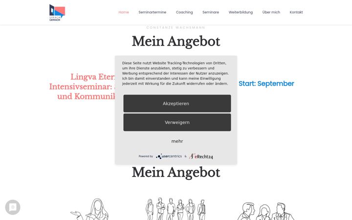 Screenshot of constanze-wachsmann.de