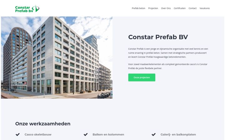 Screenshot of constarprefab.nl