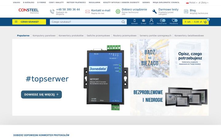 Screenshot of consteel-electronics.pl