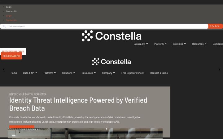 Screenshot of constella.ai
