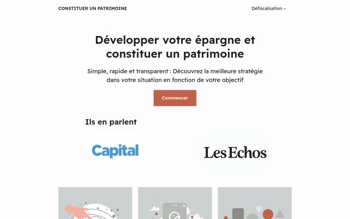 Screenshot του constituerunpatrimoine.fr