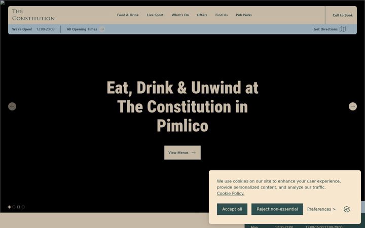 Screenshot of constitutionpimlico.co.uk