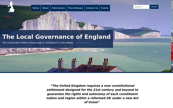 Ekrānuzņēmums no constitutionreformgroup.co.uk