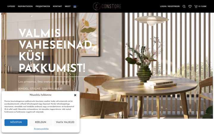 Screenshot of constore.ee