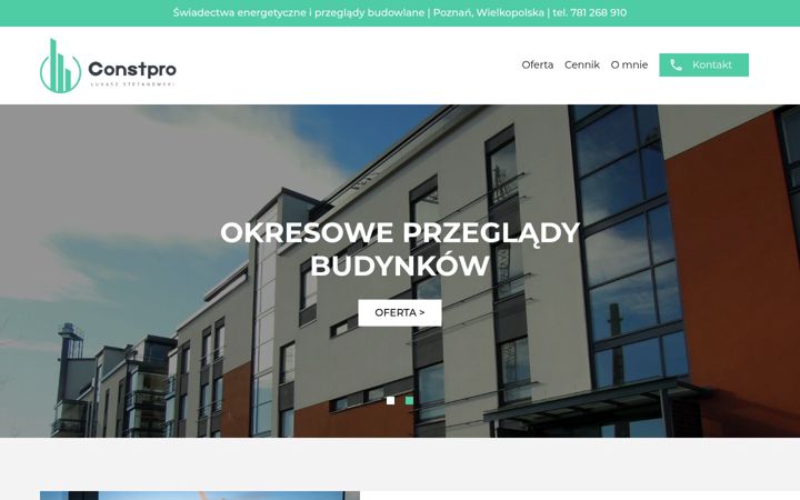 Snímek obrazovky constpro.pl