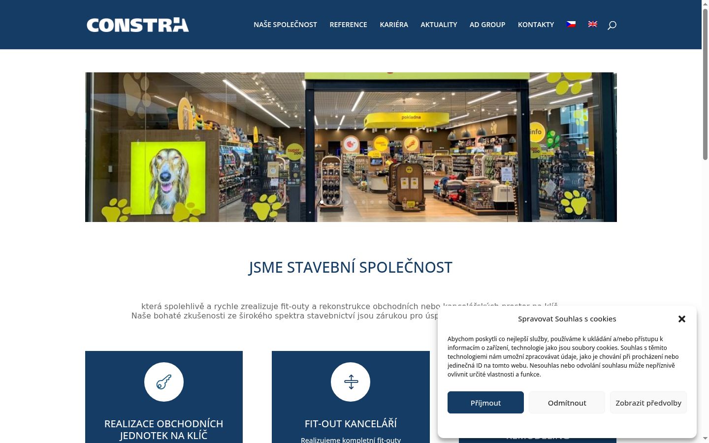 Screenshot van de toestemmingsbanner zoals getoond vóór enige interactie