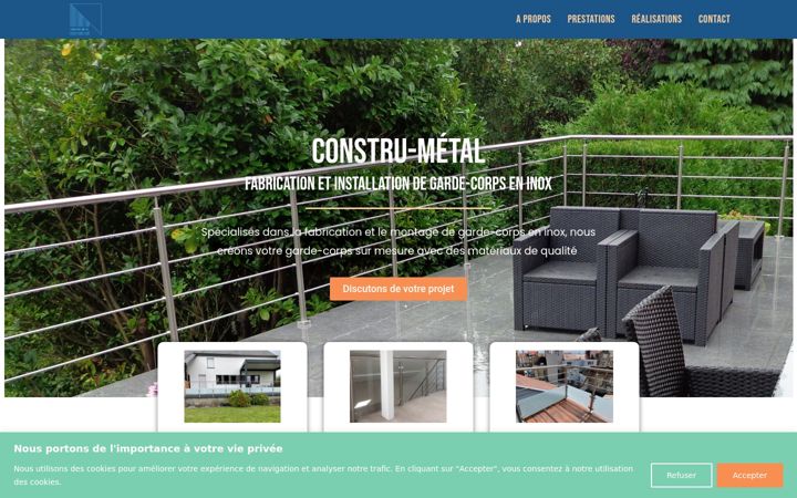 Screenshot of constru-metal.be
