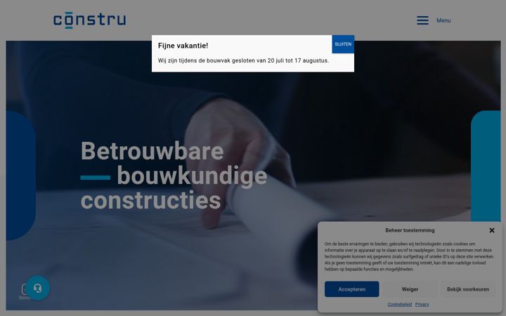 Skjermbilde av constru.nl