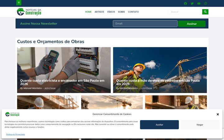 Screenshot of construcao.com.br