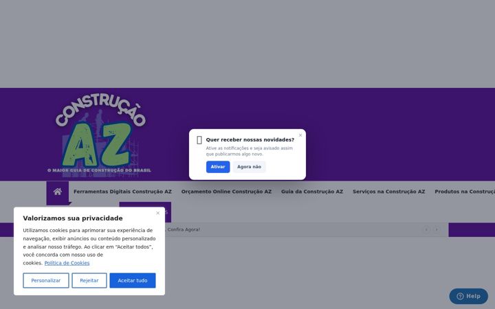 Screenshot of construcaoaz.com.br