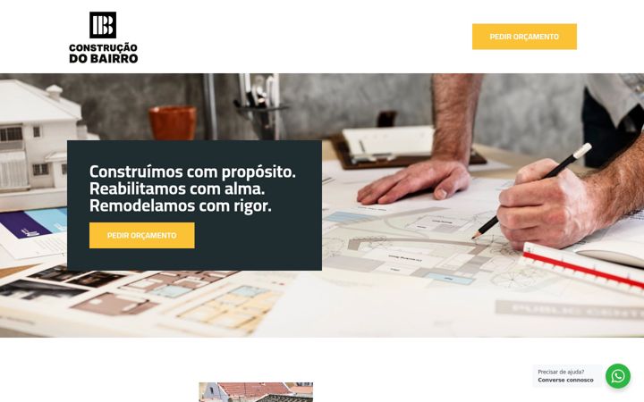 Screenshot of construcaodobairro.pt