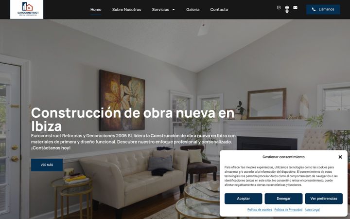 Screenshot of construccionenibiza.com