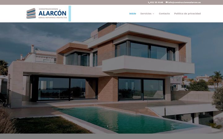 Screenshot of construccionesalarcon.es
