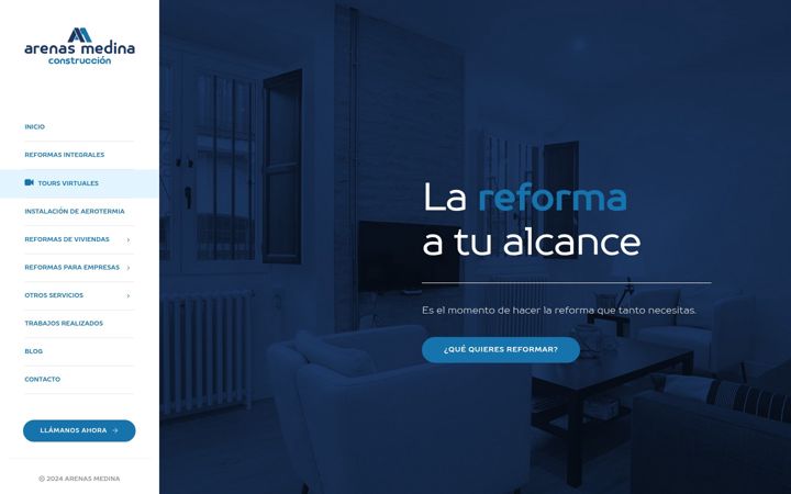 Snímek obrazovky construccionesarenasmedina.es