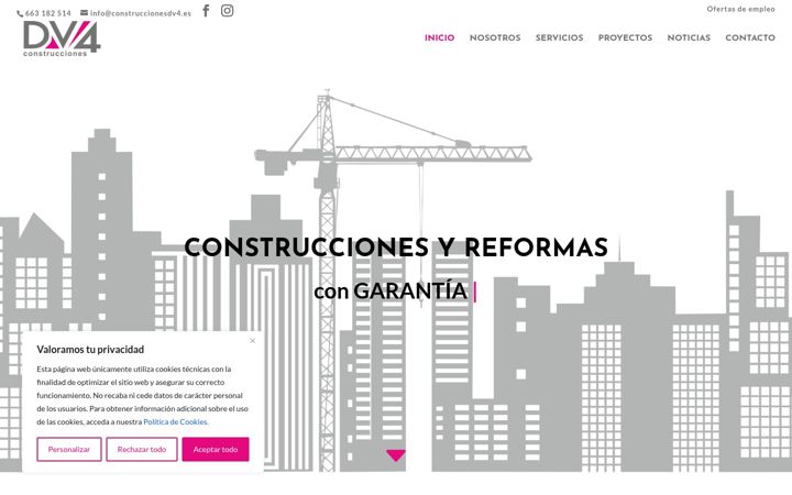 Screenshot ta' construccionesdv4.es